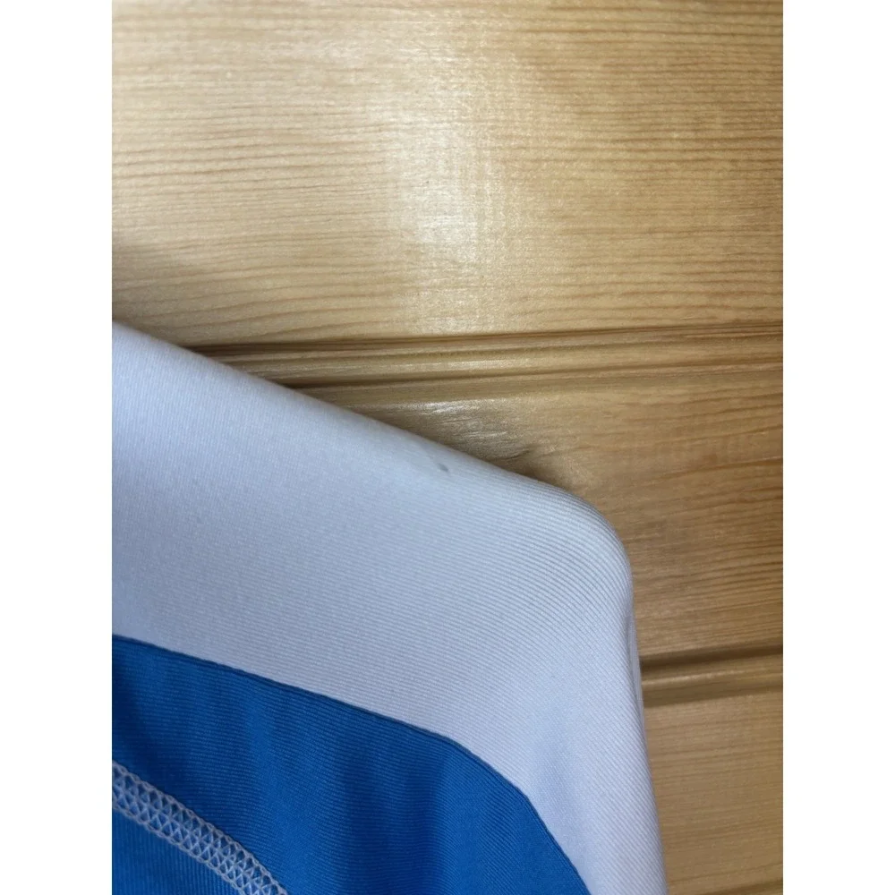 FootJoy Pullover Men's Size Large Blue 1/4 Zip Long Sleeve Nylon Stretch Golf‎